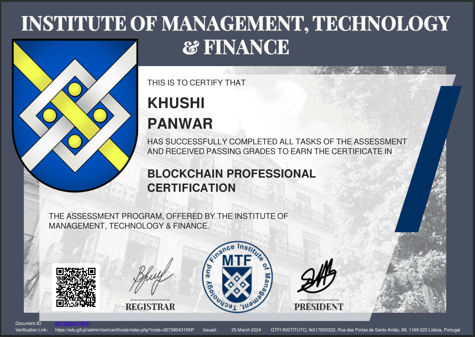 Institute of Management, Technology and Finance