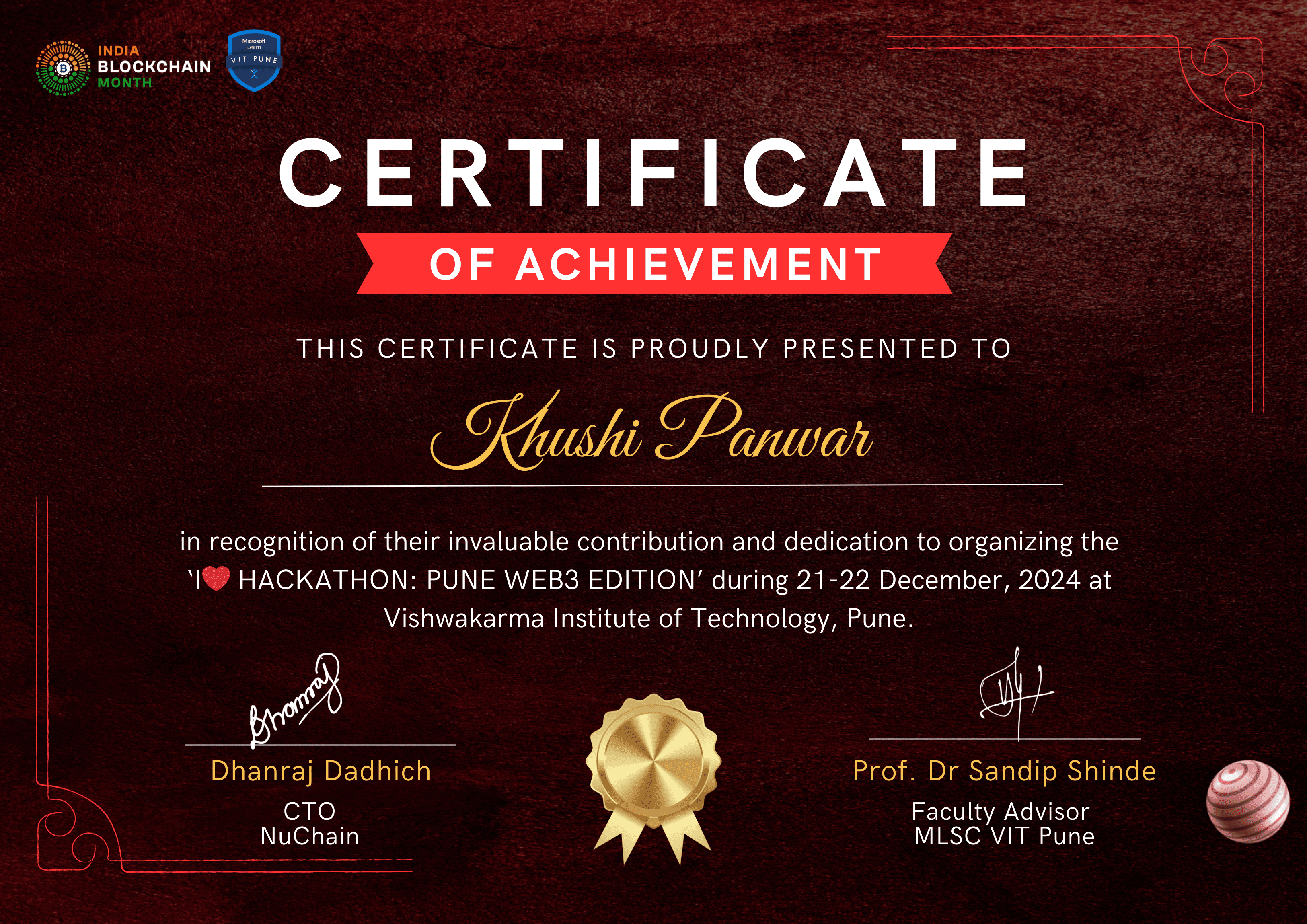 Lead Organizer of I ❤️ HACKATHON Series 2024